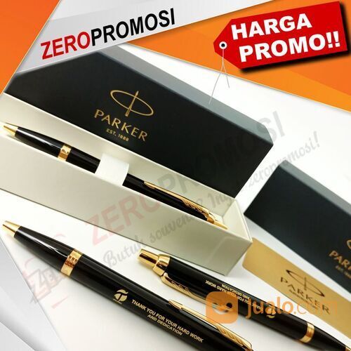 Souvenir Pulpen Parker Original IM Black Seri 1975638 Grafir Nama
