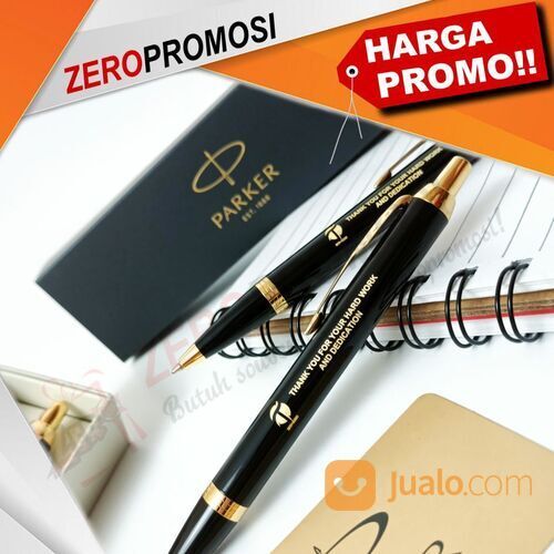 Souvenir Pulpen Parker Original IM Black Seri 1975638 Grafir Nama