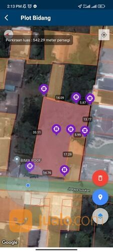 Tanah Murah Lokasi Tepi Jalan Tugu Macan Citayam