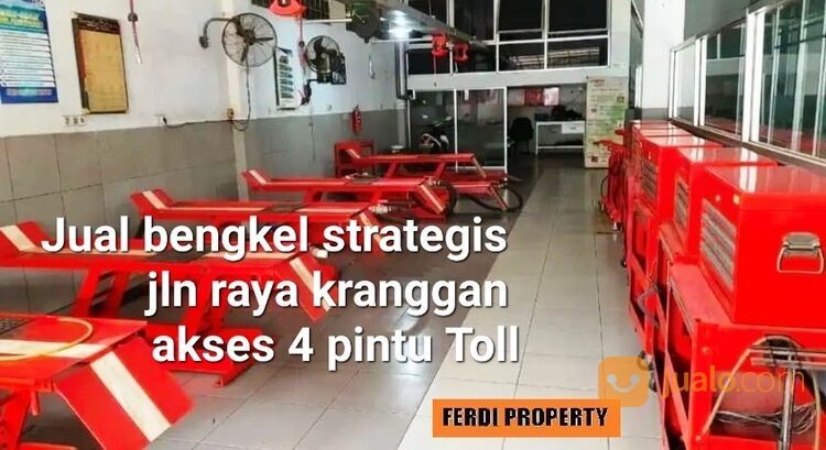 Bengkel motor investasi bagus lokasi strategis dekat pasar kranggan jatisampurna bekasi