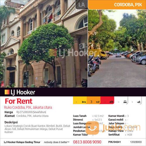 Ruko Cordoba, PIK, Jakarta Utara