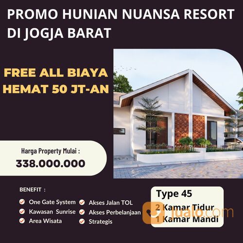 BELI RUMAH HEMAT 50 JUTA, BANYU LANGIT SEDAYU PERUMAHAN JOGJA NUANSA RESORT