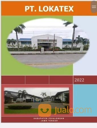 Gudang lokasi Pekalongan PT lokatex luas tanah 10,5 hektar