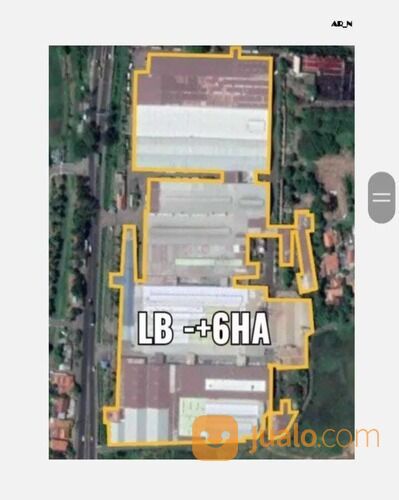 Gudang lokasi Pekalongan PT lokatex luas tanah 10,5 hektar