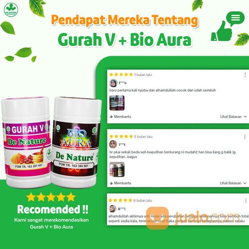 Gurah V - Bio Aura De Nature Membuat Bunga Kewanitaan Anda Berkilau dan Sehat Sepanjang Hari
