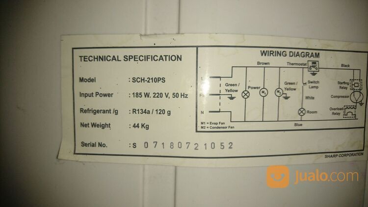 Kulkas Showcase Sharp Bekas Rusak