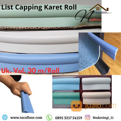 List Jepit Vinyl Roll Capping Karet Aksesoris Perroll