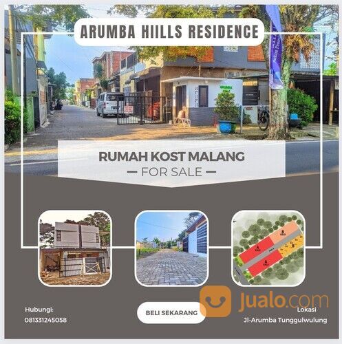 Rumah Kost Arumba Hills Residence Kawasan strategis Dekat Kampus