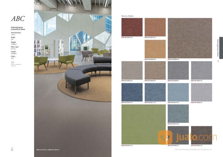 Vinyl Roll LG ABC Tebal 2mm - Vinyl Roll Anti Bakteri Harga Terjangkau