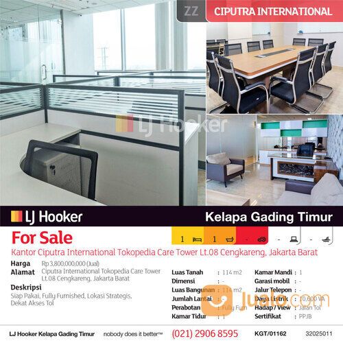 Kantor Ciputra International Tokopedia Care Tower Lt.08 Cengkareng, Jakarta Barat
