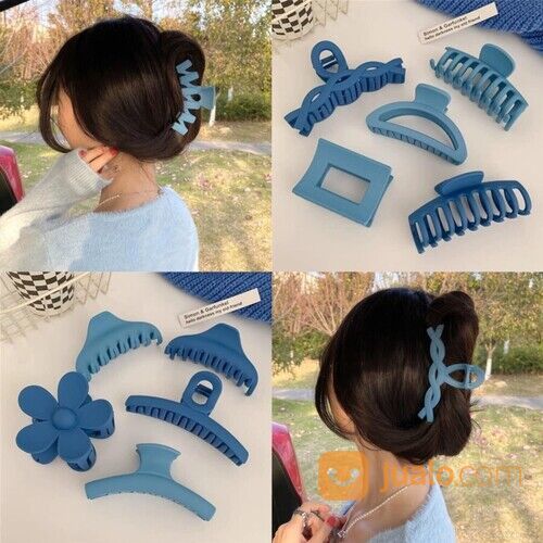 Denim Series Jepit Rambut Aksesoris Jepitan Rambut Jedai Korean Style