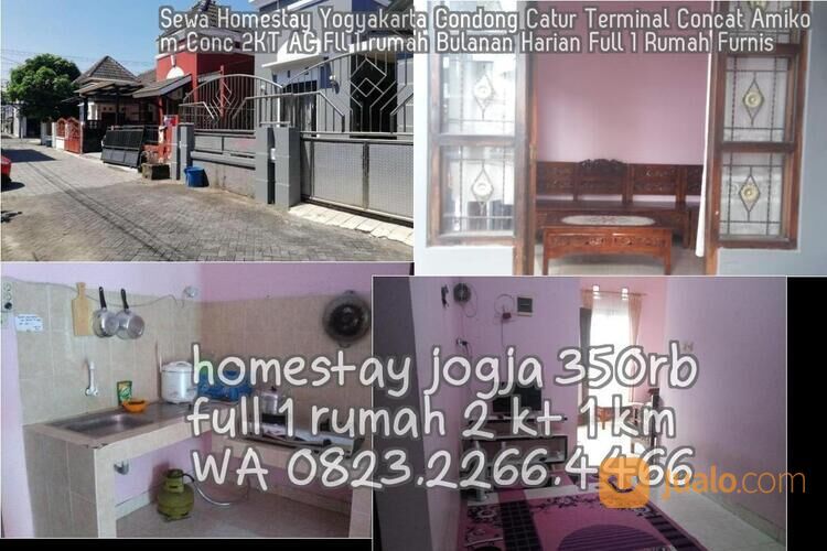 Sewa Homestay Yogyakarta Condong Catur Terminal Concat Amikom Conc 2KT AC Fll 1 rumah Bulanan Harian