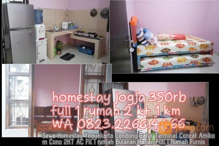 Sewa Homestay Yogyakarta Condong Catur Terminal Concat Amikom Conc 2KT AC Fll 1 rumah Bulanan Harian