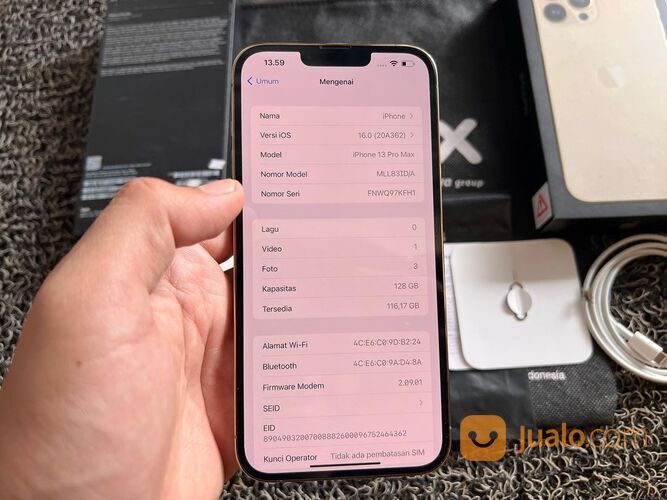 Iphone 13 Pro Max 128 GB Garansi Ibox
