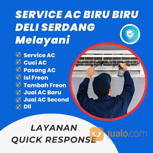 Service AC Rumah Gerat Biru Biru
