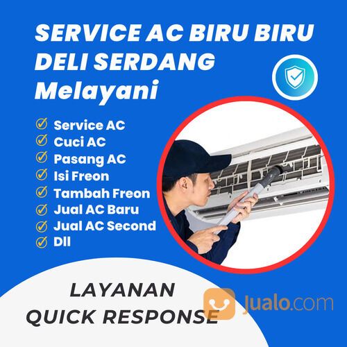 Service AC Rumah Gerat Biru Biru