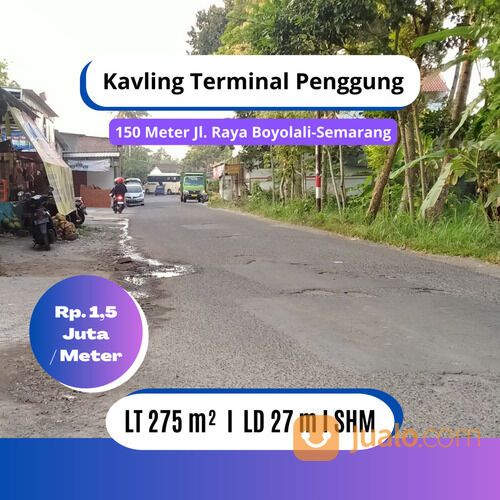 Tanah Kavling Boyolali; Cocok Untuk Bangun Kost, Belakang Terminal Penggung