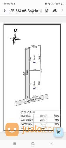 Tanah Kavling Boyolali; Cocok Untuk Bangun Kost, Belakang Terminal Penggung