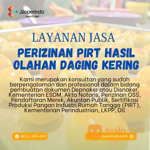 PERIZINAN PIRT HASIL OLAHAN DAGING KERING