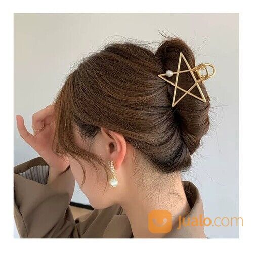 Jedai Rambut Aksesoris Jepitan Rambut Korea Style Hair Claw Metal