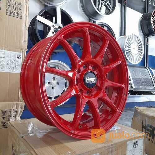 VELG HSR INDY RING 15 MERAH VELG MOBIL AGYA AYLA BRIO DLL