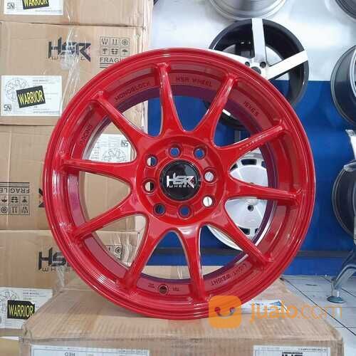 VELG HSR INDY RING 15 MERAH VELG MOBIL AGYA AYLA BRIO DLL