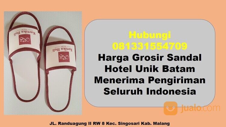 Hubungi 081331554709 - Harga Grosir Sandal Hotel Batam