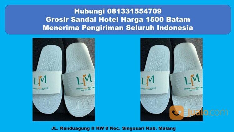 Hubungi 081331554709 - Harga Grosir Sandal Hotel Batam