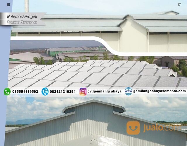 FIBREALUM GFRP Roof ( 2 mm ) / Atap Fiberglass / Chemical Roofing