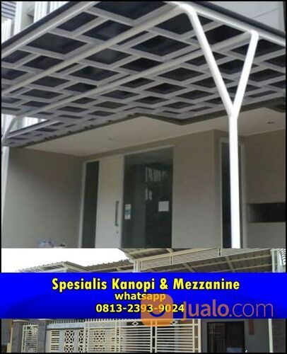 jasa kanopi / mezzanine kaca tempered 10mm ~Qb013