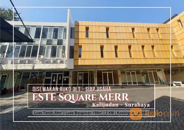 Ruko ESTE Square MERR, Surabaya 3Lt Siap Usaha