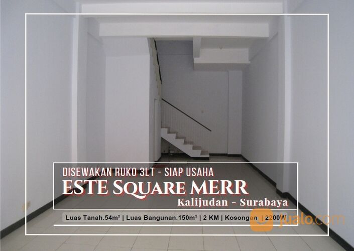 Ruko ESTE Square MERR, Surabaya 3Lt Siap Usaha