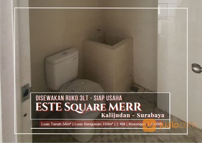 Ruko ESTE Square MERR, Surabaya 3Lt Siap Usaha