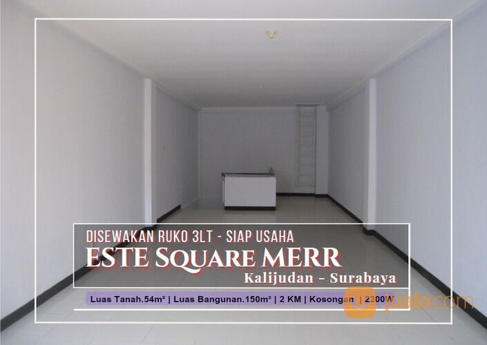 Ruko ESTE Square MERR, Surabaya 3Lt Siap Usaha
