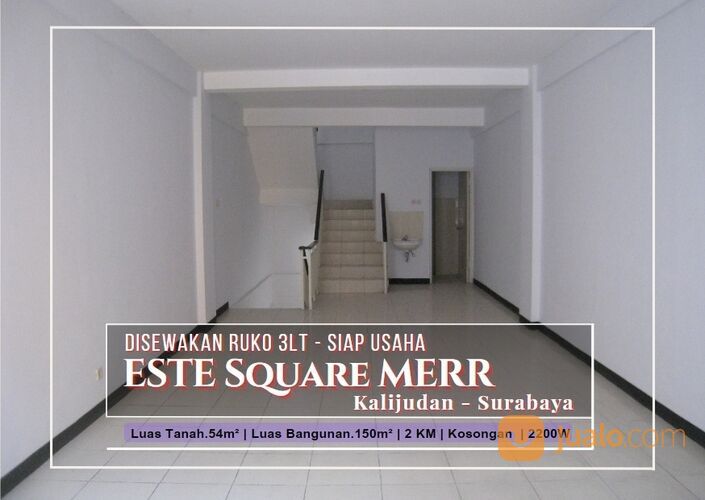 Ruko ESTE Square MERR, Surabaya 3Lt Siap Usaha