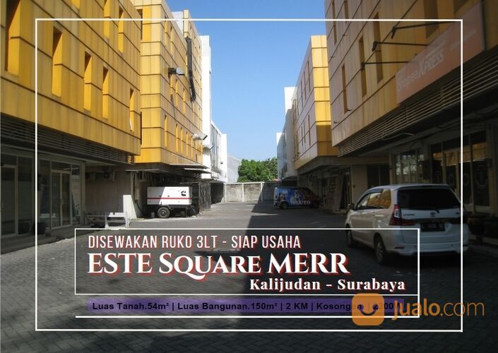 Ruko ESTE Square MERR, Surabaya 3Lt Siap Usaha