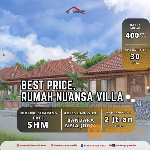 RUMAH ETNIK DI KULON PROGO HARGA 400 JUTAAN