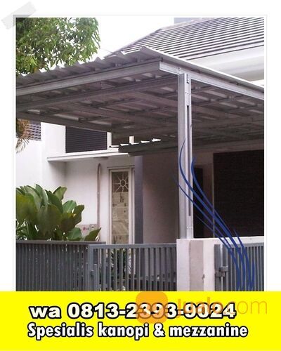 pagar dan kanopi rumah type 36 di Rawalumbu #60