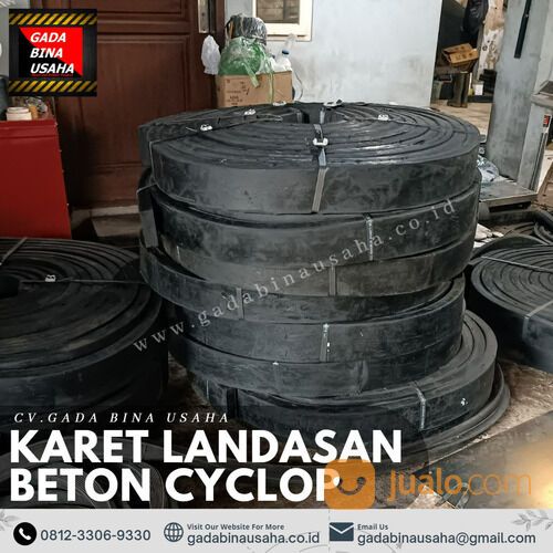 Produsen Rubber Sheet Landasan Beton Cyclop