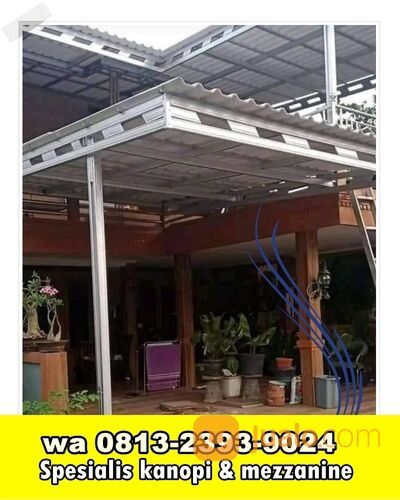 kanopi bentang 6 meter di Cimanggis #87