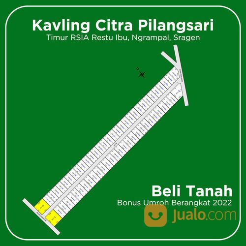 Tanah Kavling Murah Hanya 1 Menit Dengan Elok Waterpark Sragen