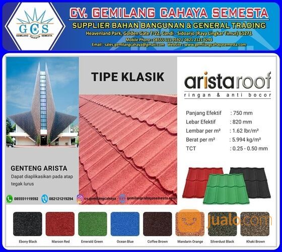 Genteng Metal Arista Roof Costa - Berpasir ( 0,40 mm )