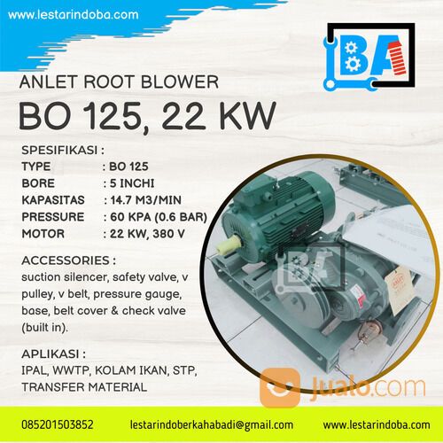 Root Blower IPAL WWTP Anlet Di Surabaya