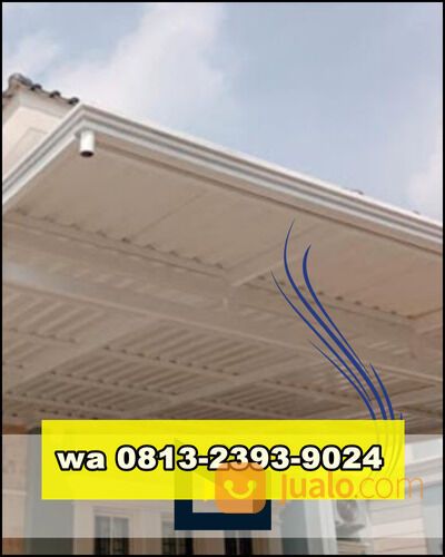 kanopi baja ringan bentang 8 meter