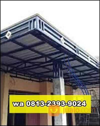 variasi tiang kanopi besi hollow