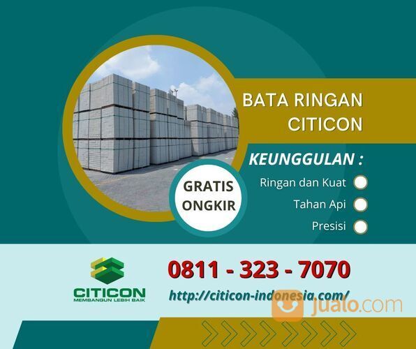 Bata Ringan Citicon Probolinggo, 0811-323-7070 (TLP/WA)