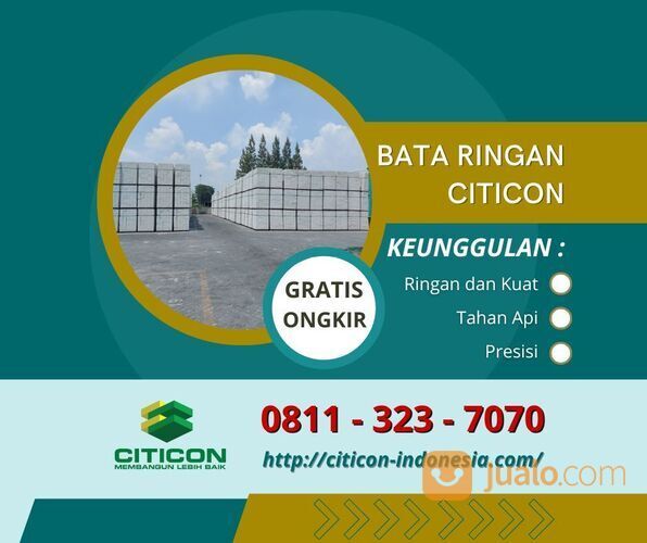 Bata Ringan Citicon Probolinggo, 0811-323-7070 (TLP/WA)