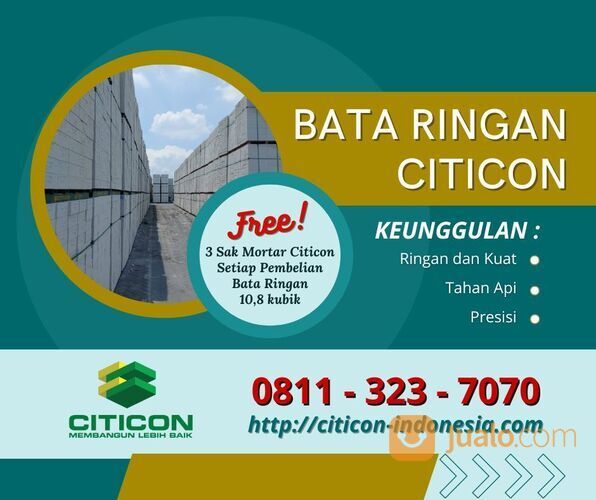 Bata Ringan Citicon Probolinggo, 0811-323-7070 (TLP/WA)