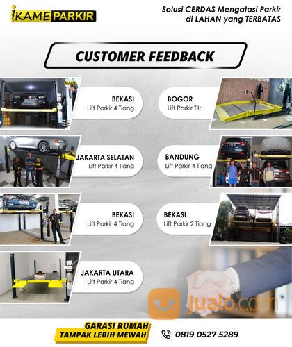 HIDROLIK LIFT PARKIR MOBIL 4 TIANG IKAME