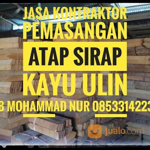 atap sirap kayu ulin